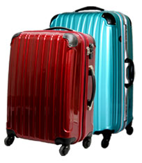 ファスナー開閉式スーツケースとフレームタイプスーツケース